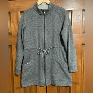 UGG Raleigh Gray Fleece lined cotton full zip jacket women’s large